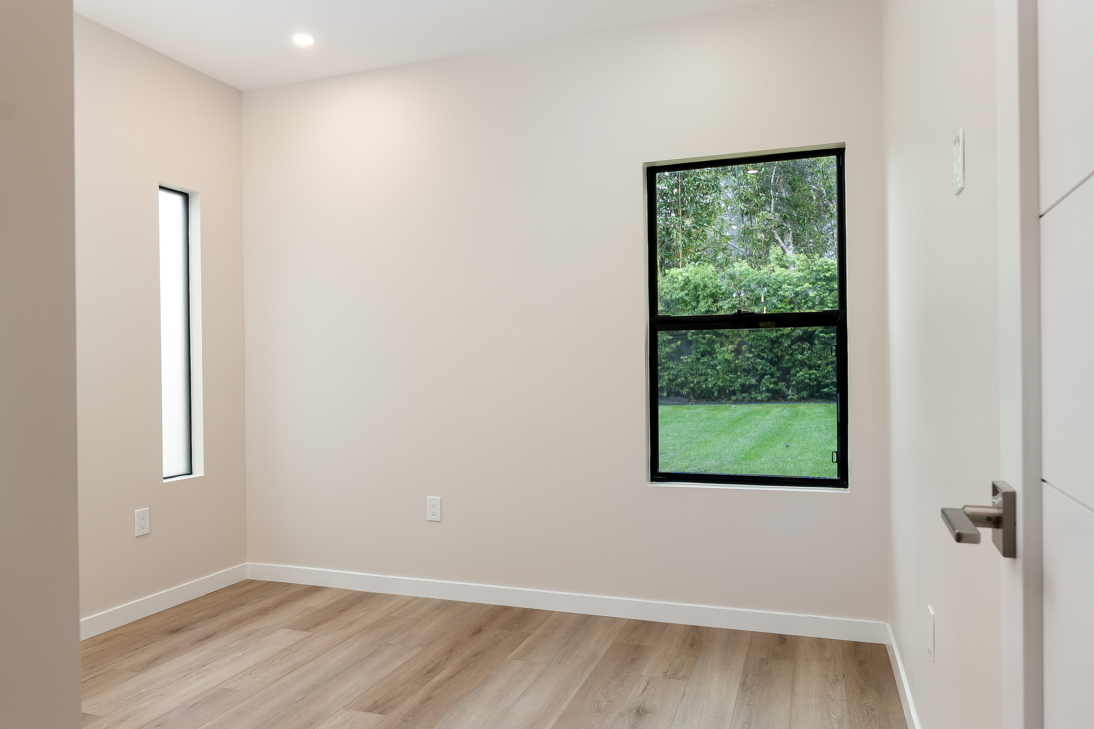 Bright living room woodwork
